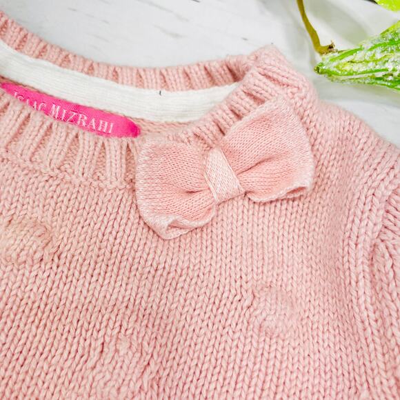 Isaac Mizrahi  Pink Sweater with Pink Plaid Matching Skirt - Size 12 months - Picture 3 of 9